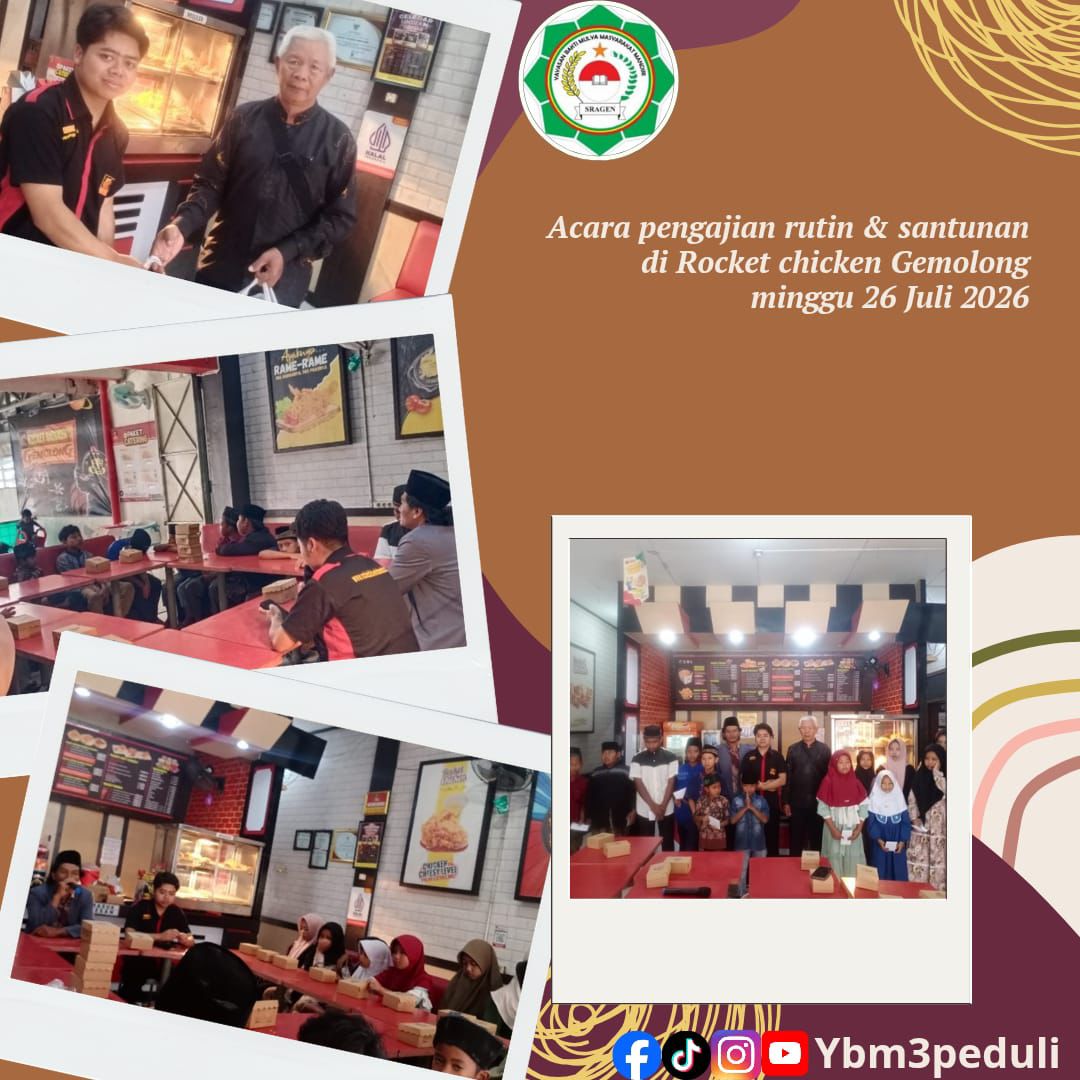 pengajian rutin dan santunan